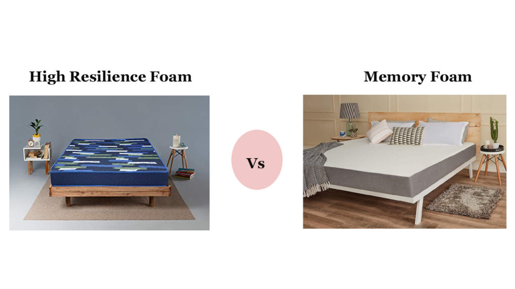 high resilience foam mattress vs memory foam mattress