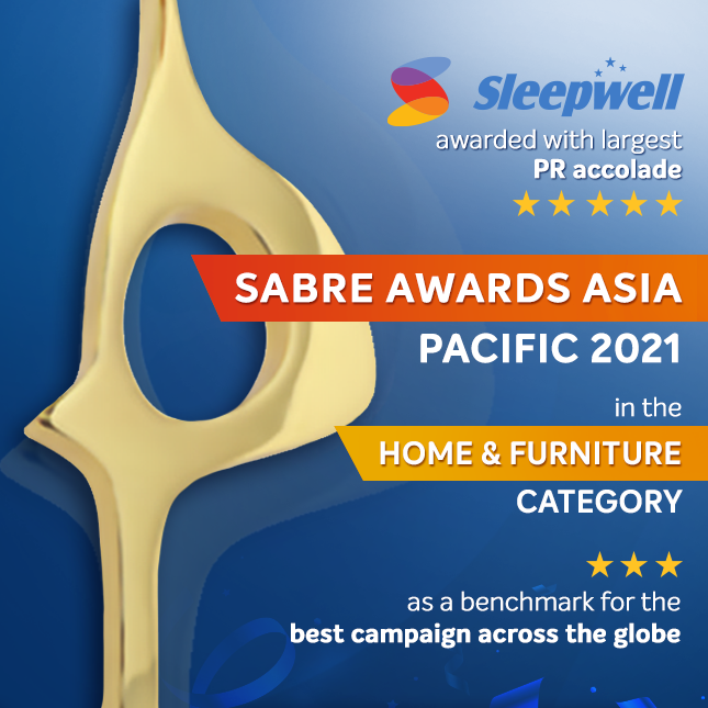Sleepwell Won SABRE Awards Asia Pacific 2022 in the Home and Furniture Category 1