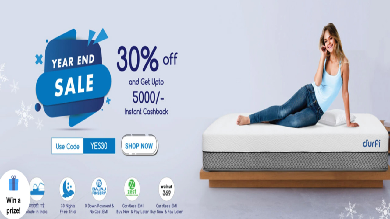 Durfi is back with year-end sales benefiting its shopper with 30% off, instant cashback, and more 2