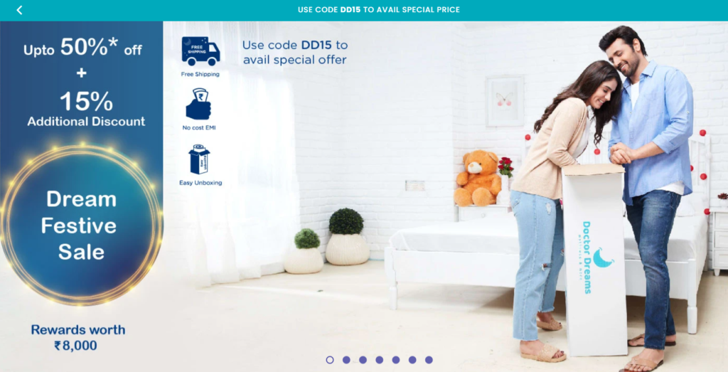 The ultimate saving offer is here, get Doctor Dreams mattress 65% off 1
